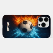 Personalised Sports/Soccer iPhone 16 Pro Max Case iPhone Hoesje (Achterkant horizontaal)