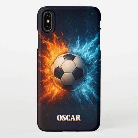 Personalised Sports/Soccer iPhone XS Max Case iPhone Hoesje (Achterkant)