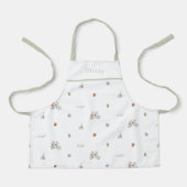 Personalised Spring Mice On A Bike Pattern Apron Schort (Voorkant)