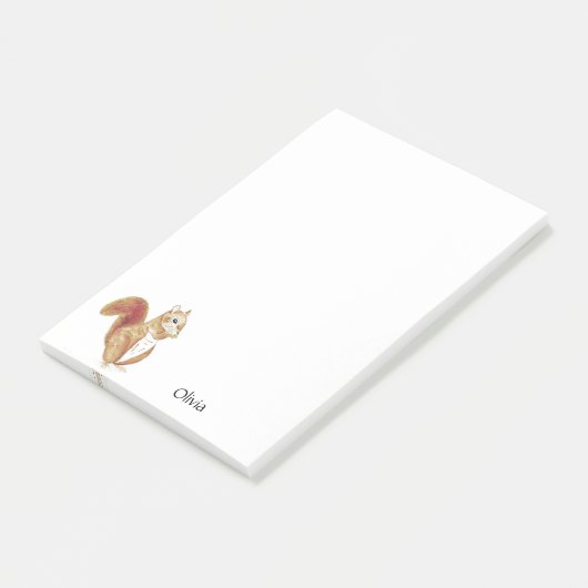 Personalised squirrel Notas Post-It Post-it® Notes (Schuin)