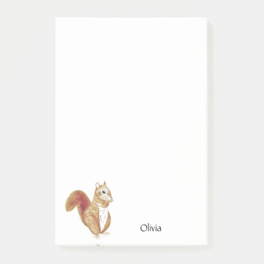 Personalised squirrel Notas Post-It Post-it® Notes (Voorkant)