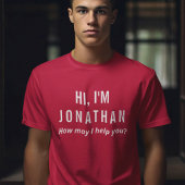 Personalised Staff Uniform T-shirt met naam