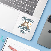 Personalised Student of the Month is... Sticker (Laptop met iPhone)