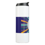personalised stunning blue Thermal Tumbler Thermosbeker (Gedraaid links)