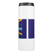 personalised stunning blue Thermal Tumbler Thermosbeker (Achterkant)