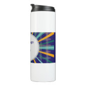 personalised stunning blue Thermal Tumbler Thermosbeker (Geroteerd rechts)
