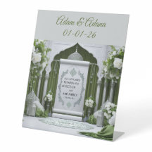 Personalised Table Sign- Islamic Wedding 