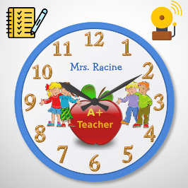PERSONALISED Teacher Appreciation CLOCK Grote Klok