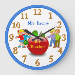 PERSONALISED Teacher Appreciation CLOCK Grote Klok