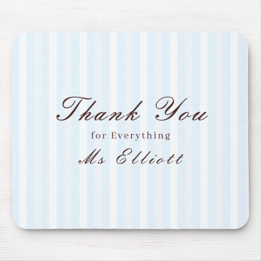 Personalised Thank You Teacher Mouse Pad Bluebell Muismat (Voorkant)