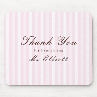 Personalised Thank You Teacher Mouse Pad Pink Mist Muismat
