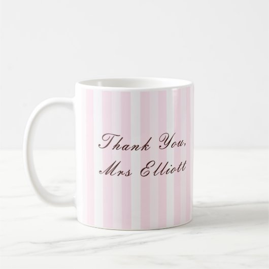 Personalised Thank You Teacher Mug Koffiemok (Links)