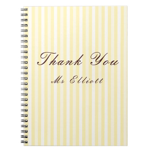 Personalised Thank You Teacher Notebook  Notitieboek (Voorkant)