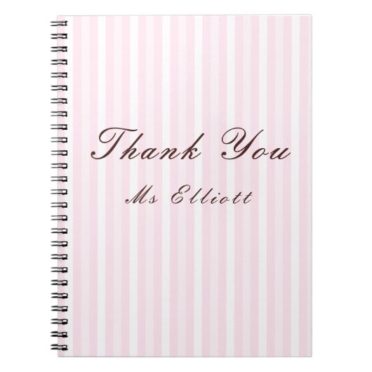 Personalised Thank You Teacher Notebook Notitieboek (Voorkant)