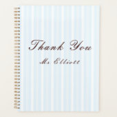 Personalised Thank You Teacher Notebook  Planner (Voorkant)