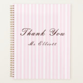 Personalised Thank You Teacher Notebook Planner (Voorkant)