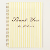 Personalised Thank You Teacher Notebook Planner (Voorkant)