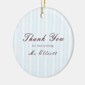Personalised Thank You Teacher Ornament Bluebell (Links)