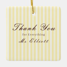 Personalised Thank You Teacher Ornament Buttercup