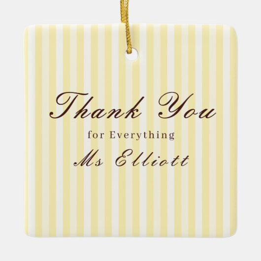 Personalised Thank You Teacher Ornament Buttercup (Voorkant)