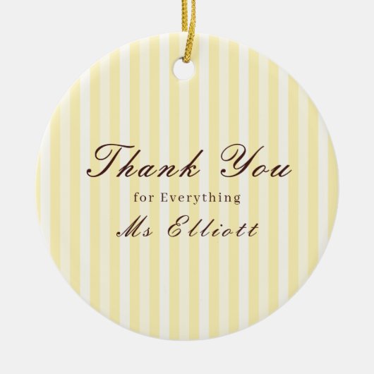 Personalised Thank You Teacher Ornament Buttercup (Voorkant)