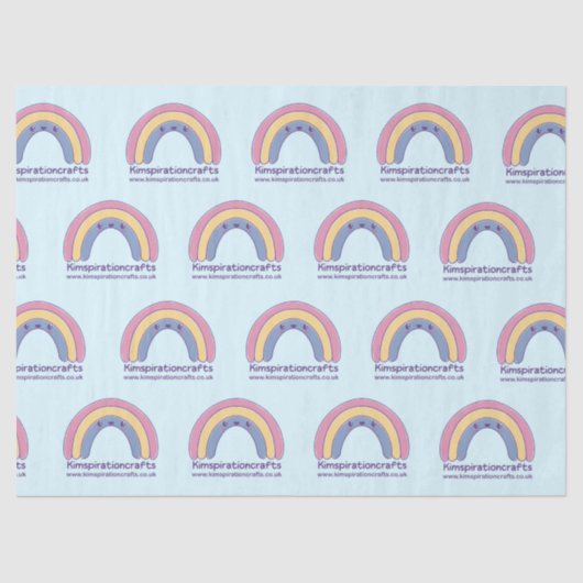 Personalised tissue paper with your own logo tissuepapier (Voorkant)