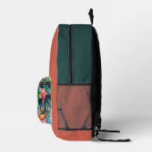 Personalised Tropical Backpack – Custom Name text  Bedrukte Rugzak (Rechts)