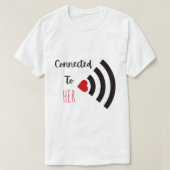 Personalised unisex love connection t-shirt (Design voorkant)
