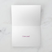 Personalised Valentines Hand-painted Love Card Feestdagen Kaart (Binnen)