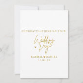 Personalised Wedding Day Card - Happily Ever After Kaart (Voorkant)