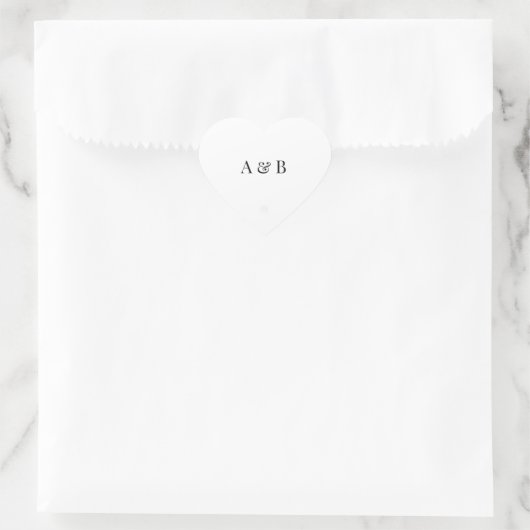 Personalised Wedding Envelope Sticker | Initials (Tas)