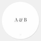 Personalised Wedding Envelope Sticker | Initials (Voorkant)