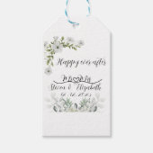 Personalised Wedding Gift happy ever after Cadeaulabel (Voorkant)