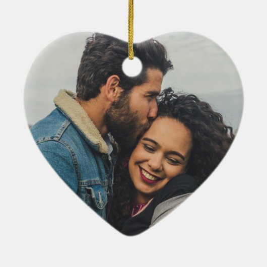 Personalised Wedding Gift happy ever after  Keramisch Ornament (Achterkant)