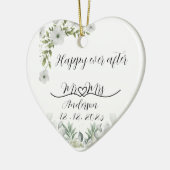 Personalised Wedding Gift happy ever after Keramisch Ornament (Links)