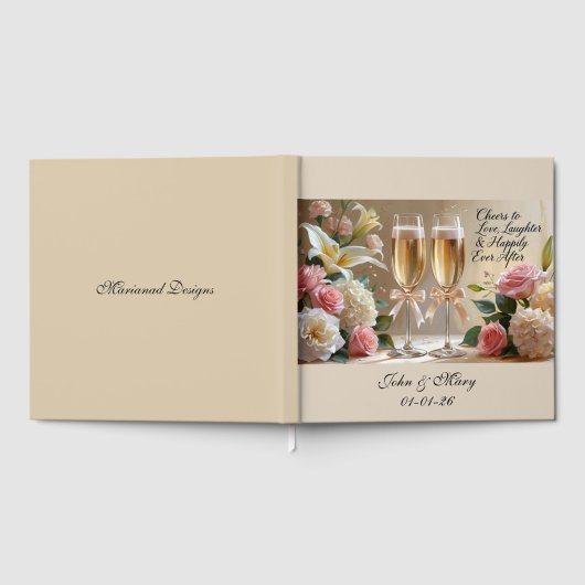 Personalised Wedding Guest Book-Happily Ever After Gastenboek (Volledig)