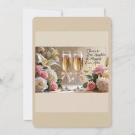 Personalised Wedding Invitation-Happily Ever After Kaart