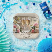 Personalised Wedding Paper Cup- Happily Ever After Papieren Bordje (Feest)