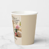Personalised Wedding Paper Cups Papieren Bekers (Links)