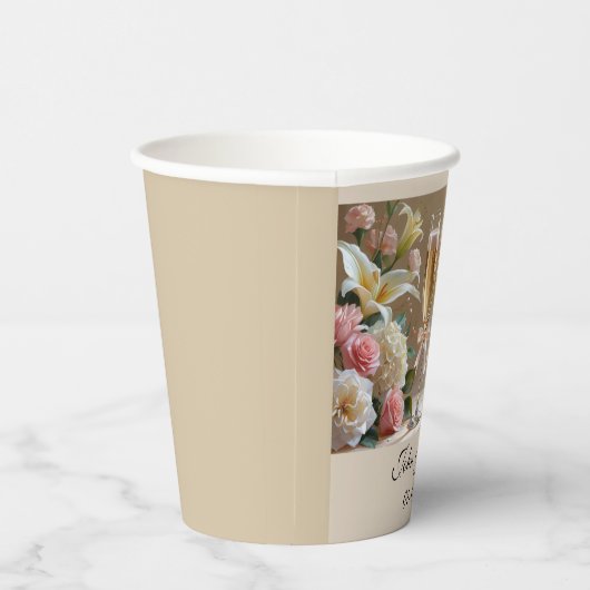 Personalised Wedding Paper Cups Papieren Bekers (Rechts)