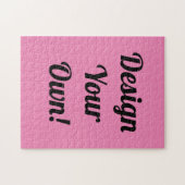 Personalised Xmas Gift Custom Jigsaw Puzzle Pink Legpuzzel (Horizontaal)