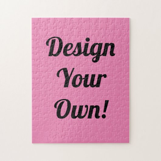 Personalised Xmas Gift Custom Jigsaw Puzzle Pink Legpuzzel (Verticaal)