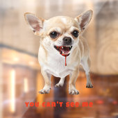 Personalised You Can't See Me Chihuahua WWE Car Raamsticker (Vel 2)