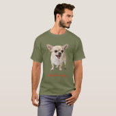 Personalised You Can't See Me Chihuahua WWE T-shirt (Voorkant volledig)