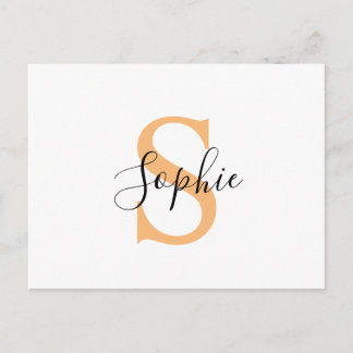 Personalised Your Name, Custom Name, Birthday Gift Aankondigingskaart