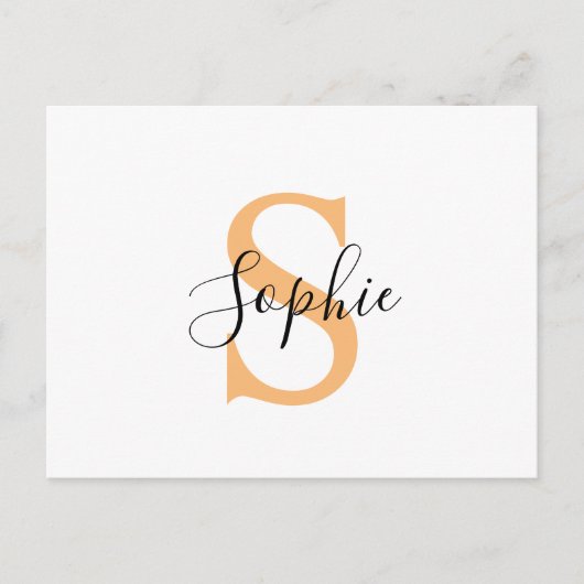 Personalised Your Name, Custom Name, Birthday Gift Aankondigingskaart (Voorkant)