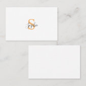 Personalised Your Name, Custom Name, Birthday Gift Visitekaartje (Voorkant / Achterkant)