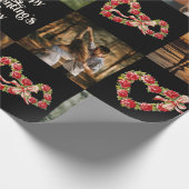 Personaliseer 10 foto's Gelukkig Valentijnsdag Ret Cadeaupapier (Hoek)