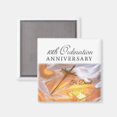 Personaliseer, 10e Jubileum voor bestellingen, Kru Magneet (Voorkant / Achterkant)