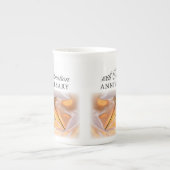 Personaliseer, 10e Jubileum voor bestellingen, Kru Porselein Kop (Voorkant)